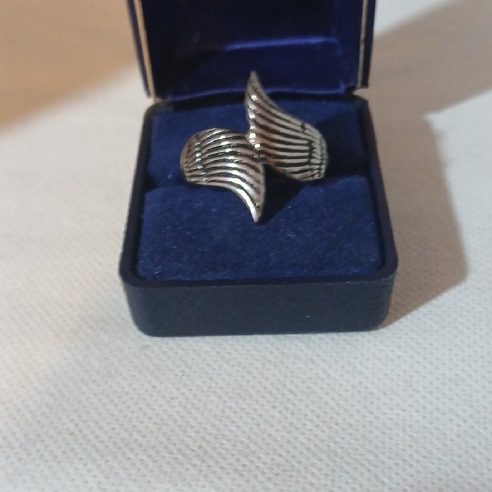 Silver Wing Design Earrings